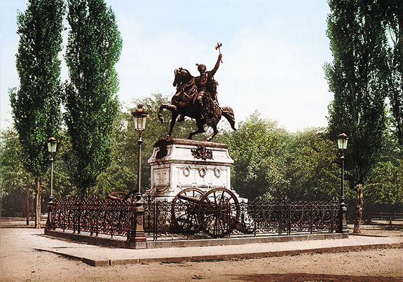 1874 Statuia Lui Mihai Viteazul București. Carte Poștală, C.1900