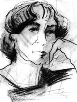 1928-2012 Scriitoare Felicia Marinca. Desen Letizia Gaba