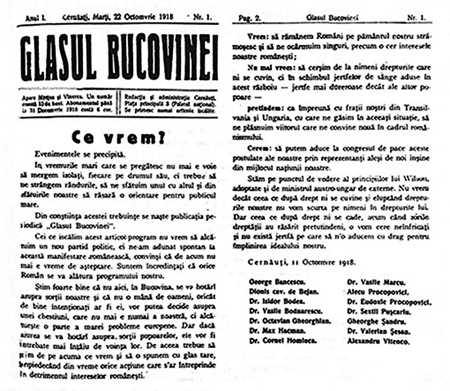 1918 Glasul Bucovinei