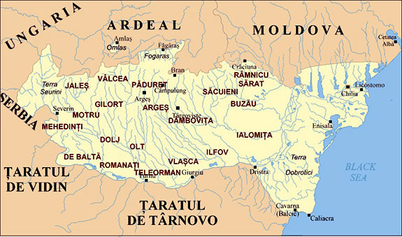 1385 Judeţe Istorice în Țara Românească