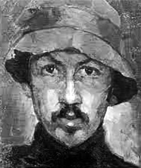 1888–1940 Sculptor Alexandru Plămădeală Pictor. Autoportret, 1918