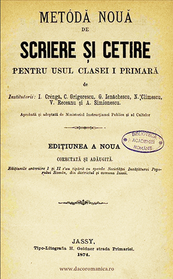 1868 Abecedarul Lui Creangă - Ediția A Ix-a
