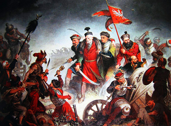 1620 Moartea Hatmanului Żółkiewski în Bătălia De La Cecora. Pictură Walery Eljasz-radzikowskii
