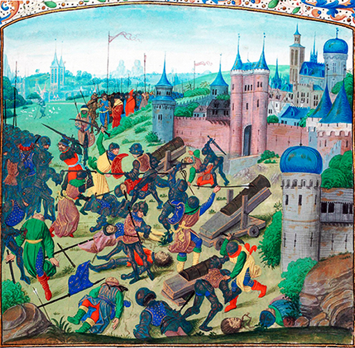 1396 Bătălia De La Nicopole. Miniatură în Cronica Lui Jean Froissart, 1398