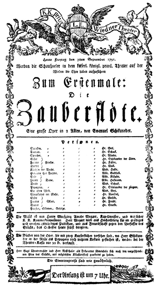 (2) Afișul premierei Playbill for the premiere