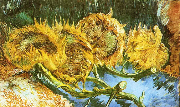 4 Four Cut Sunflowers, 1887