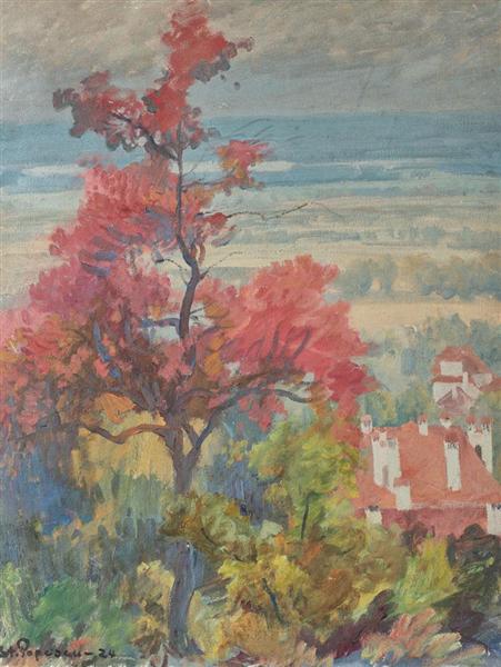 2p-10 Peisaj din Provence Landscape from Provence, 1924
