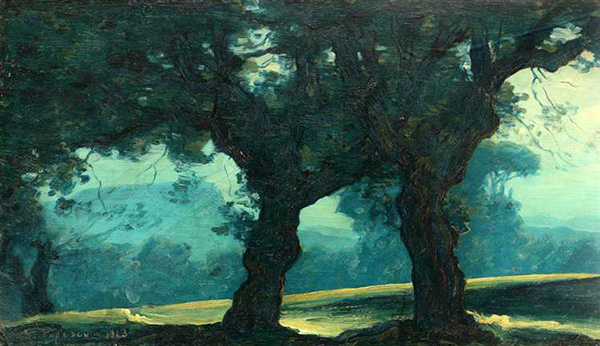 2p-9 Peisaj albastru Blue Landscape, 1913